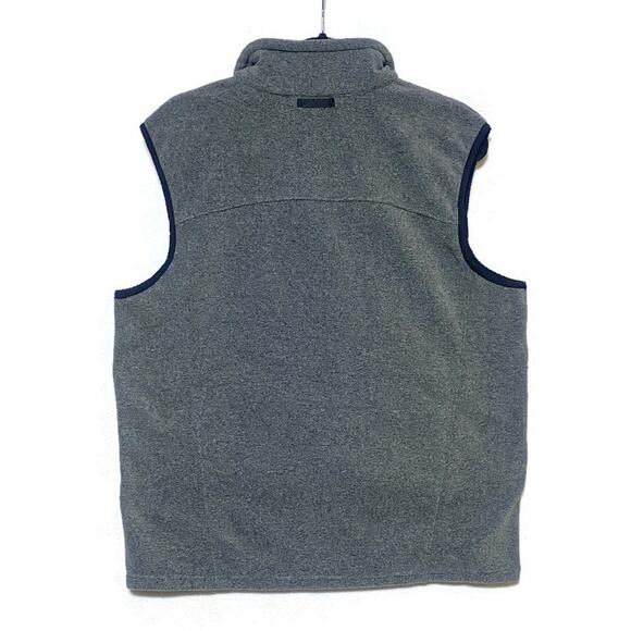 Eddie Bauer Zip Up Vest Men's Size Medium Gray With Pockets Polyester - Picture 2 of 7